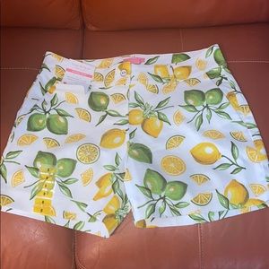 Lemon Print Bermuda Shorts